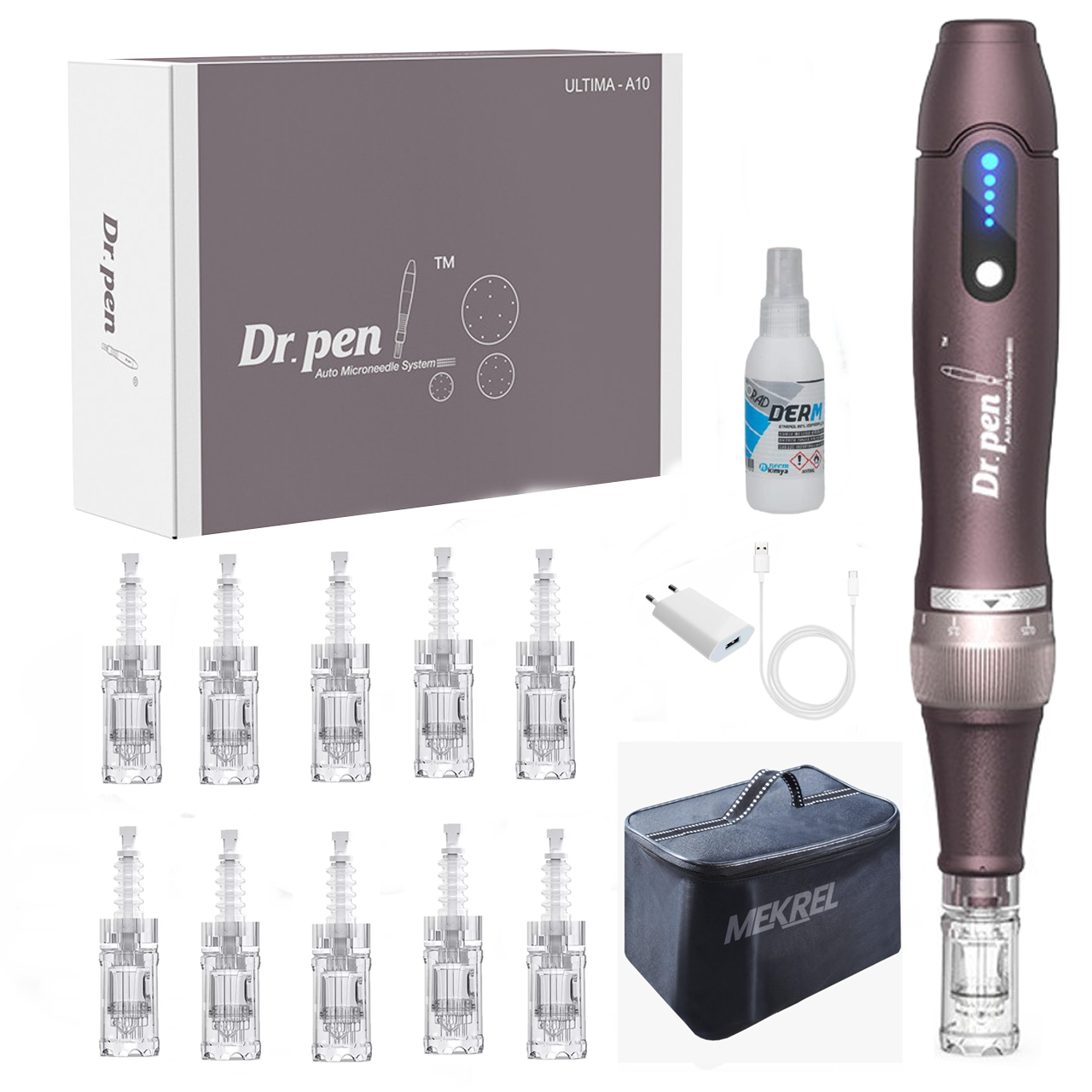 Dr. Pen A10 Kablosuz Dermapen Cihazı Kalıcı Makyaz Dermaroller Cilt Bakım